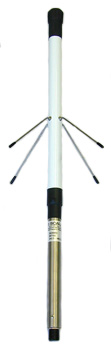 UHF scaled monocone, aluminium, 400-520 MHz, specify 40 MHz, 100W, N-type female, 0 dBd – 685mm